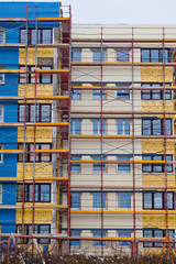 Wohnhaus wird saniert. Wärmedämmung