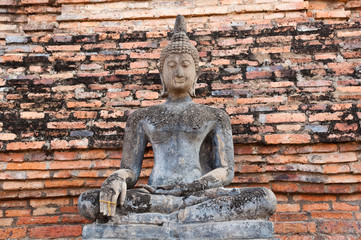Buddha images in Sukhothai Historical Park, former capital city