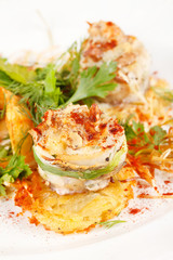 fish roll with sauce