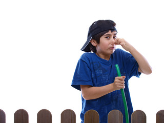 bad smelling water from the garden hose