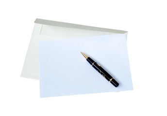 Envelope with empty blank