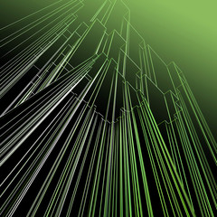 Obraz premium Abstract architectural 3D construction