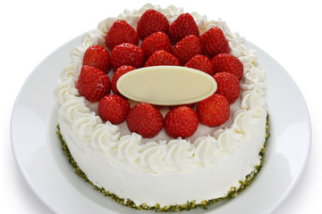 homemade strawberry cake