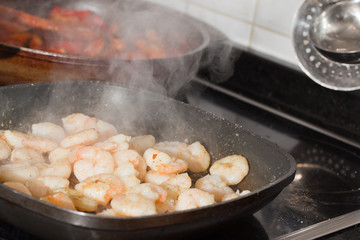 Cooking at the stove