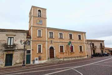 Fototapeta na wymiar city hall of santa severina