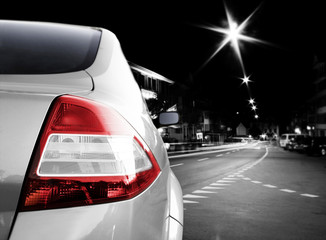 Fototapeta premium Car on road