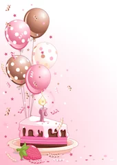  Slice Of  Birthday Cake With Balloons © Anna Velichkovsky