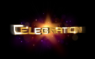 3d Schriftzug - Celebration