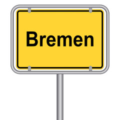 Ortsschild von Bremen
