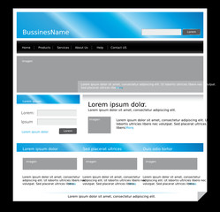 Web design template bussiens 2