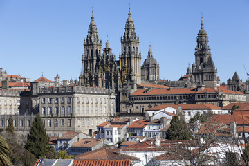Obraz premium Catedral en Santiago de Compostela