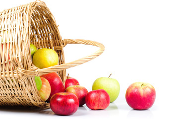 Apple and basket