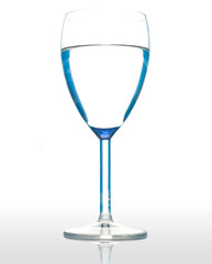 Water in a wineglasse.