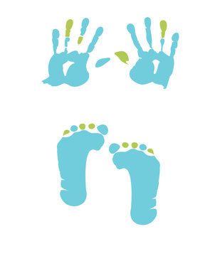 footprint and handprint