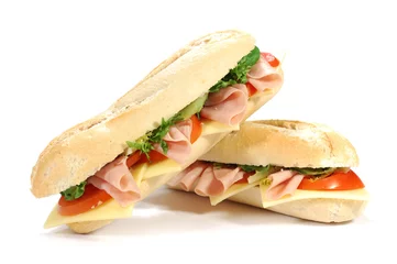 Deurstickers Sub sandwiches © Pixelbliss