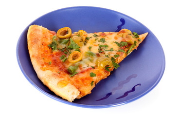 pizza on plate