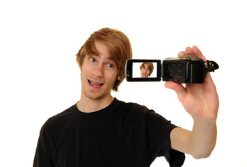 Man with HD Camcorder - 29394108