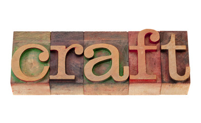 craft in letterpress type