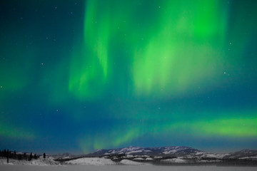 Naklejka na ściany i meble Northern Lights (Aurora borealis)