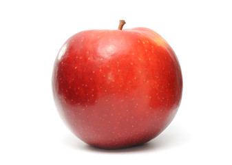 Shiny Red Apple Isolated on White Background