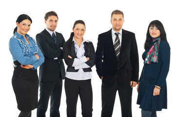 Attractive business people group