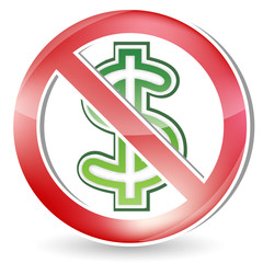 no money sign