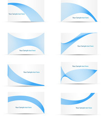 Business cards on white background