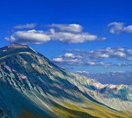 beautiful varicoloured mountain valley