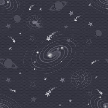 meteor rain seamless pattern