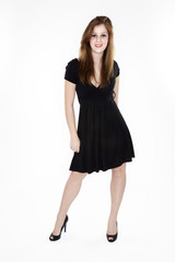 Fototapeta premium Junge Frau Kleid