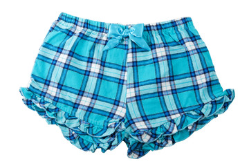 plaid blue shorts