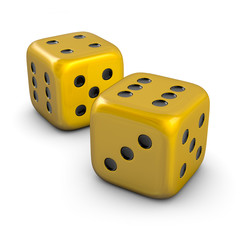 two golden dice