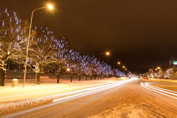 Snowy road