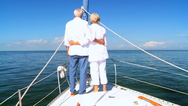 Successful Seniors Aboard their Yacht filmed at 60FPS