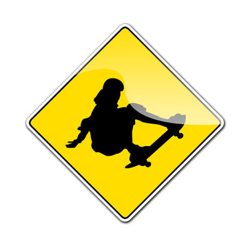 Pegatina Skateboarding