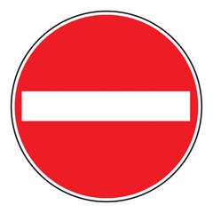 Zeichen 267 Verbot der Einfahrt