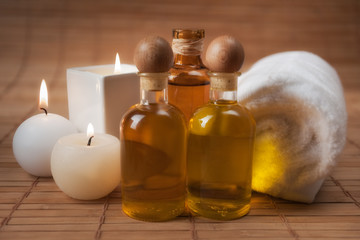 Obraz na płótnie Canvas Spa Aromatic Massage Supplies