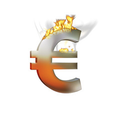 Fototapeta premium Euro brennt