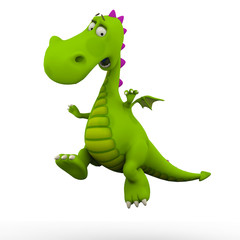 dino baby dragon jumping