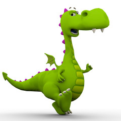 dino baby dragon walking around