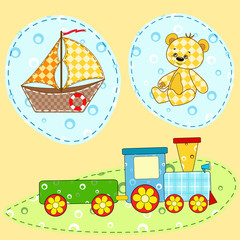 Children's design element. Handmade.