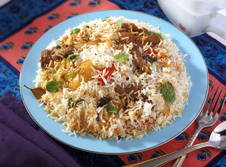 Delicious Biryani Plate