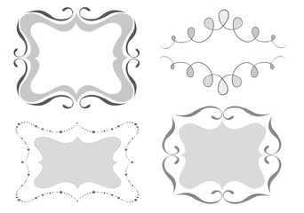 Etiketten in Grauschattierungen