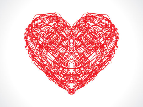 abstract skretch heart