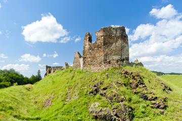 Fototapeta na wymiar ruins of Lichnice Castle, Czech Republic