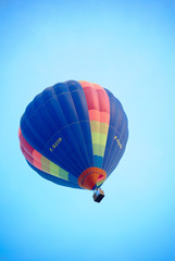 Fototapeta premium Blue Hot Air Balloon.
