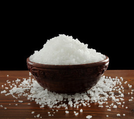 Salt in a bowl