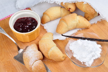 making croissant - just baking croissant and next work