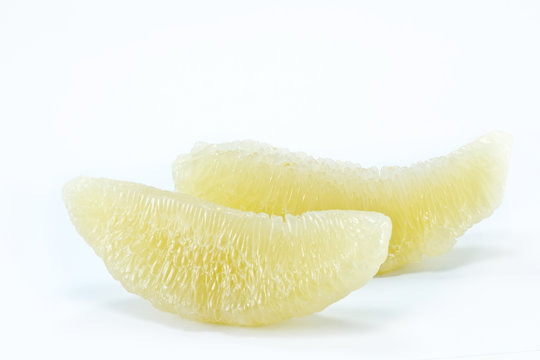 pomelo citrus isolated on white