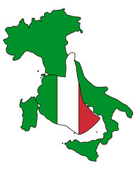 Fototapeta premium Italien Handzeichen